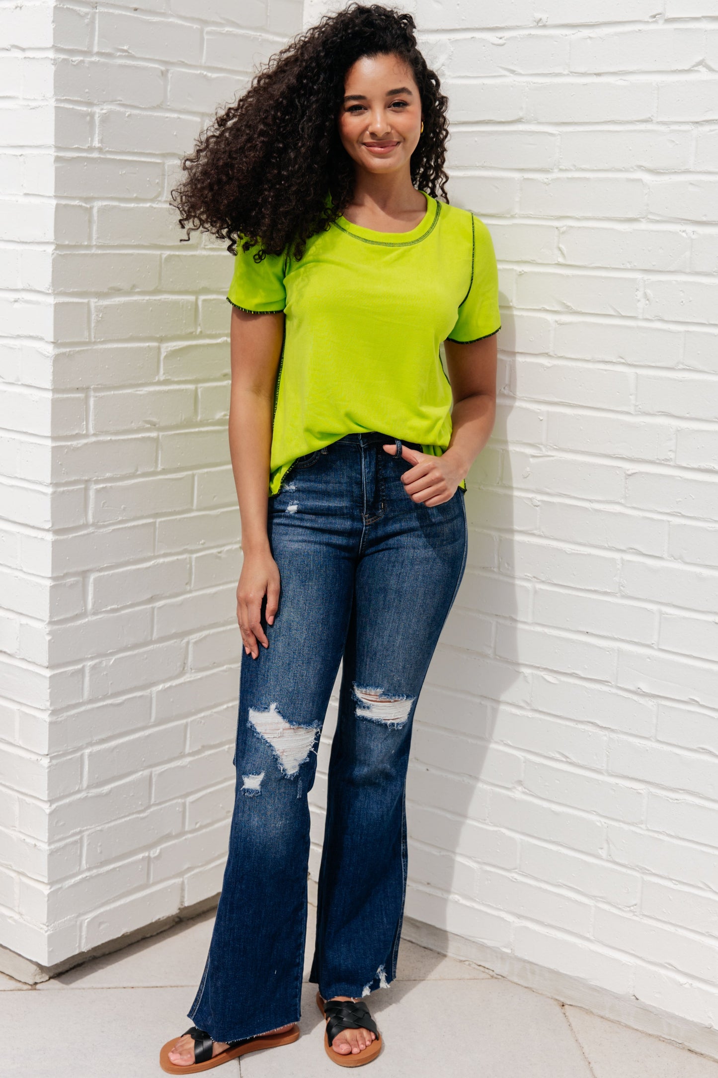 Lemons and Limes Contrast Top