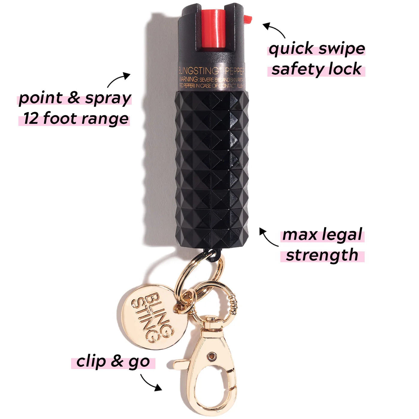 PREORDER: Metallic Studded Pepper Spray in Two Colors